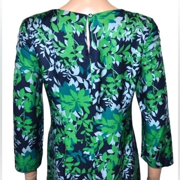 BODEN Floral Lattice Eliza Silk Blend Dress - Picture 4 of 7